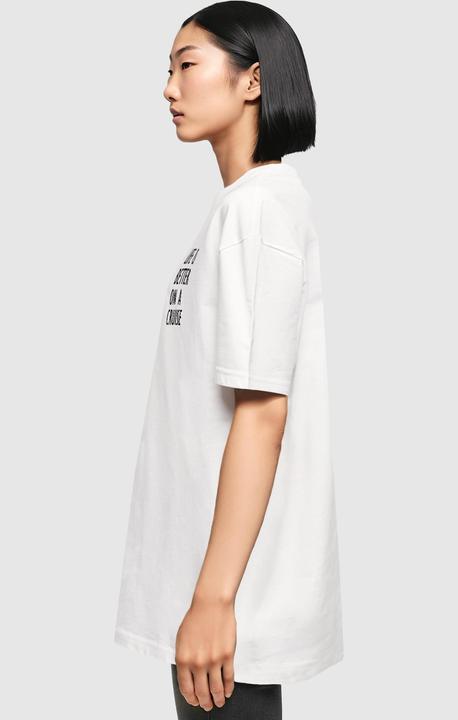 Actual product image Merchcode Ladies Life Is Better Oversized Boyfriend Tee - 119547 (XL)