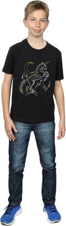 Actual product image Boys Unicorn Line Art T-Shirt (128)