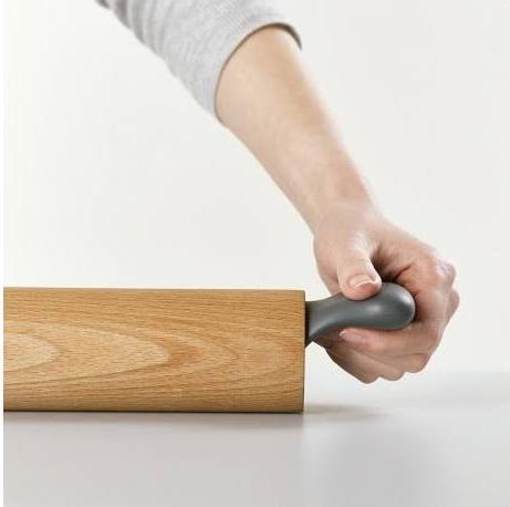 Actual product image Joseph Joseph Grip Pin Ergonomic Rolling Pin - Grey