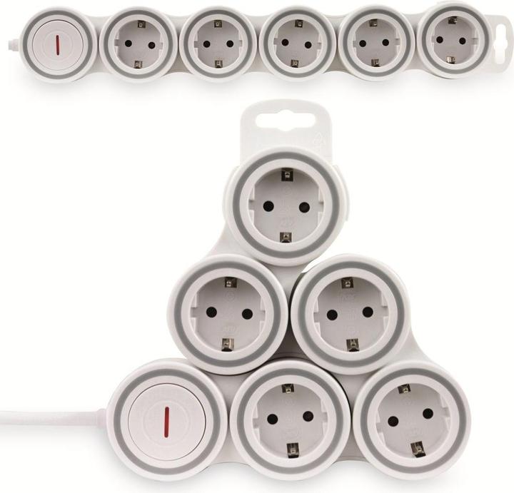 Actual product image REV Power strip Supraflex (5 x, CEE 7/3, 1.40 m)
