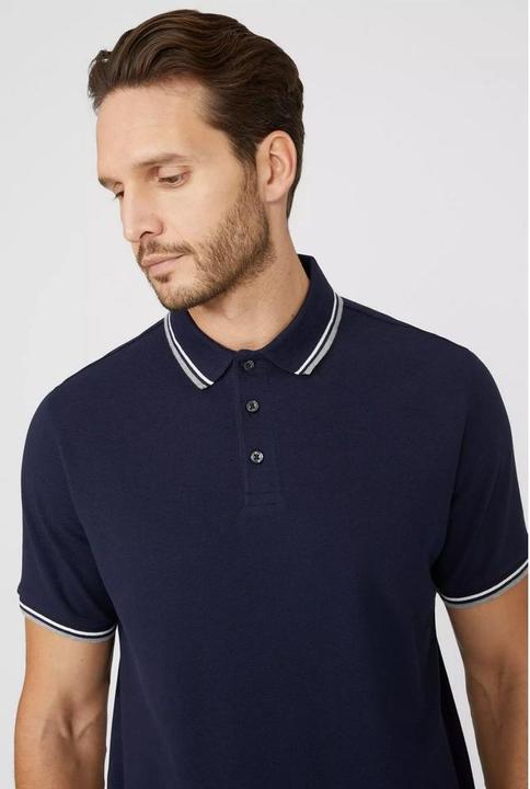Actual product image Universal Textiles Mens Pique Tipped Polo Shirt (S)