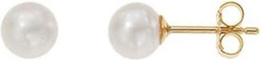 Passion OHRRINGE AUS 9 KT GOLD – ZUCHTPERLE – 4,90 MM