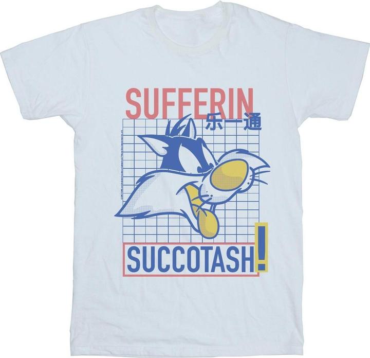 Actual product image Looney Tunes Mens Sylvester Sufferin Succotash T-Shirt (S)