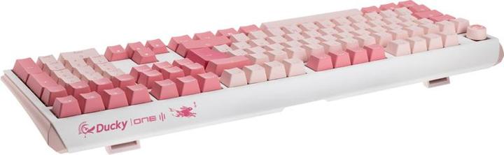 Produktbild Ducky One 3 Gossamer Pink Gaming Tastatur - MX-Ergo-Clear (DE, Kabelgebunden)