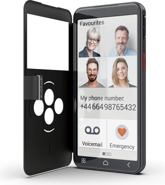 Actual product image Emporia Smart 6 Lite (128 GB, Black, 5.58", Single SIM, 50 Mpx, 4G)