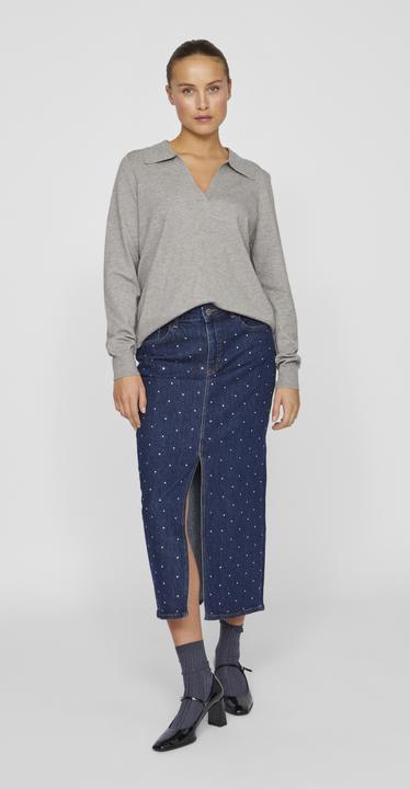 Image du produit Vila Pull en maille Split Collar (XS)
