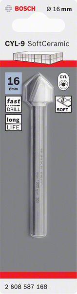 Immagine prodotto Bosch Professional Zubehör Trapano per piastrelle CYL-9 Ceramica, 16 x 90 mm (16 mm)