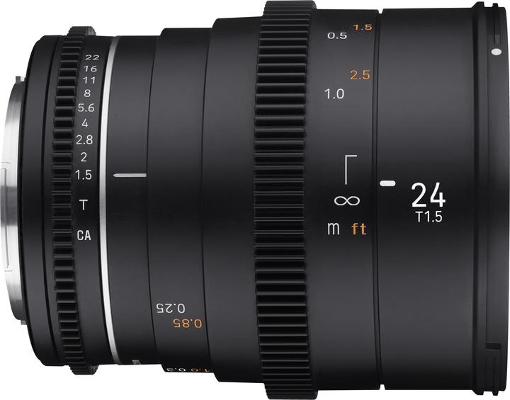 Actual product image Samyang 24mm T1.5 MK2 MFT (Micro Four Thirds, full size, APS-C / DX, Micro Four Thirds)