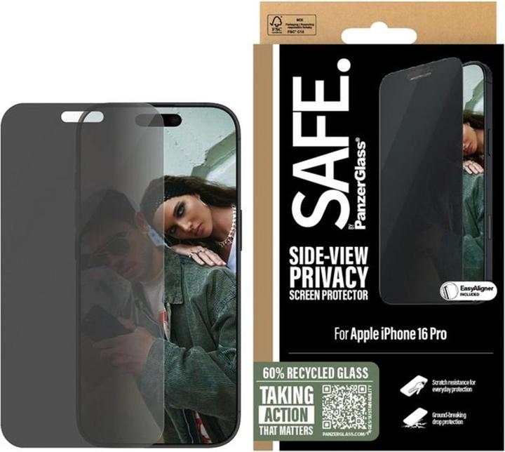 PanzerGlass Safe. (1 Stück, Apple iPhone 16 Pro)