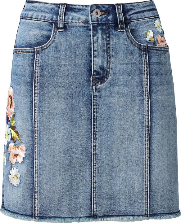 Actual product image Joe Browns Floral Embroidered Denim Skirt (36)
