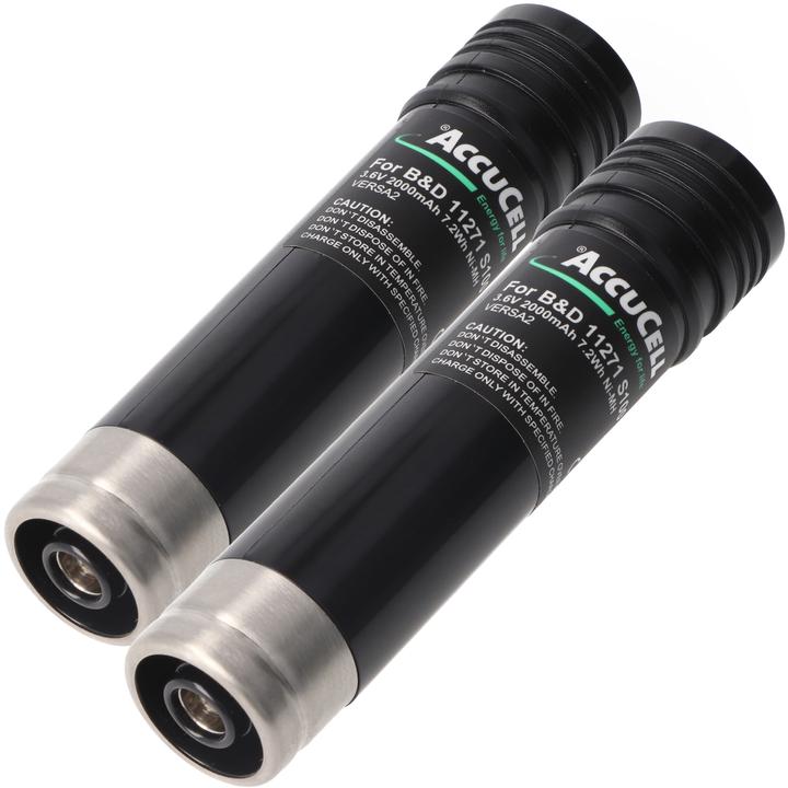 Actual product image AccuCell Battery Black & Decker VersaPak VP100 Set of 2 (3.6 V)