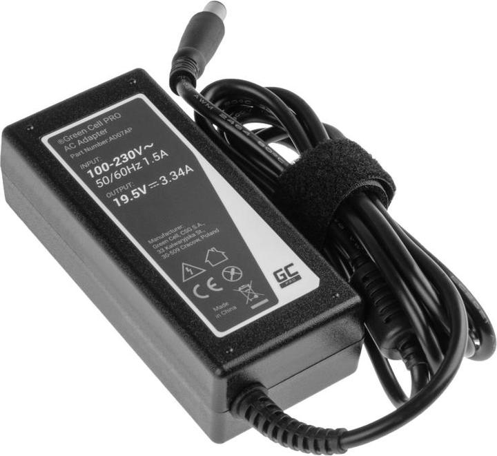 Actual product image GreenCell PRO Charger AC Adapter for Dell Inspiron 15 1525 3541 Latitude 3350 3460 E4 (65 W)