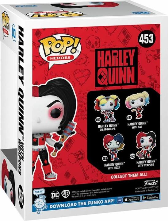 Actual product image Funko DC Comics: Harley Quinn Takeover POP! Heroes Vinyl Figure Harley with Weapons 9 cm