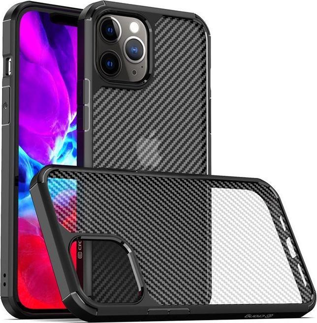 Produktbild Crong Hybrid Carbon - iPhone 12 Mini Case black (Apple iPhone 12 mini)