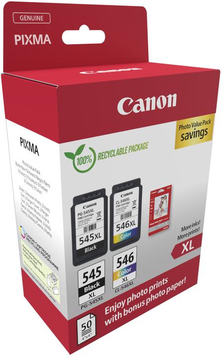 Actual product image Canon PG-545XL/CL-546XL Photo Value Pack (Color, FC)