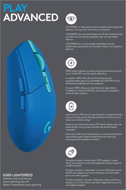 Image du produit Logitech G G305 (Sans fil)
