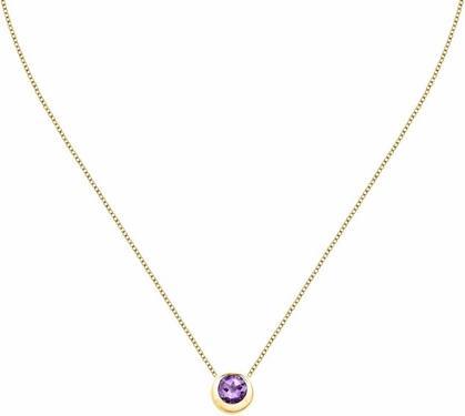 Morellato - Lovely Gold Plated Amethyst Necklace Semipreziose SAXN02