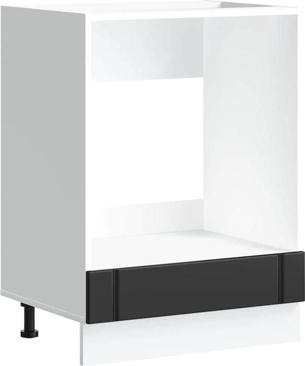 Image du produit VidaXL Armoire pour four Lucca Noir Bois composite Armoire pour four (60 x 46 x 81.5 cm)