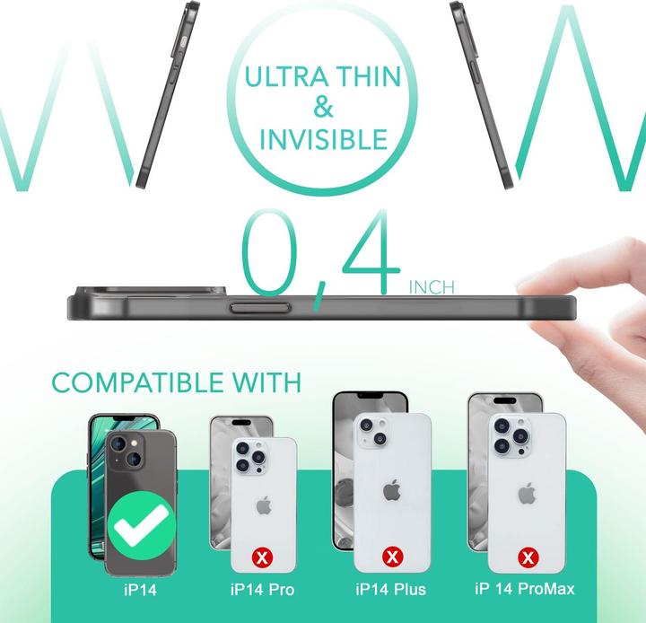 Image du produit Nalia Étui rigide mat extrêmement fin de 0,3 mm d'épaisseur (Apple iPhone 14)