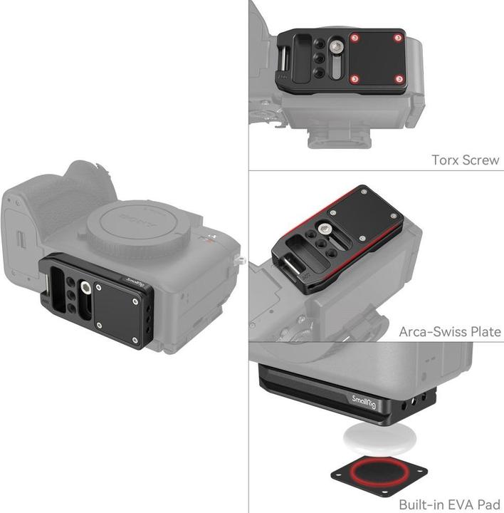Actual product image SmallRig MD4150 Quick Release Mount Plate for AirTag (Stand adapter)