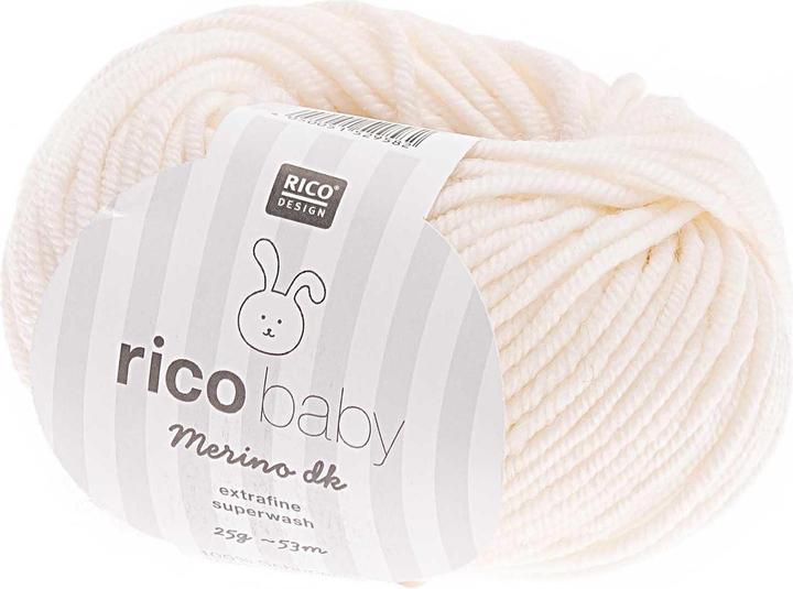 Produktbild Rico Design Wolle Baby Merino dk 25 g Weiss (53 m)
