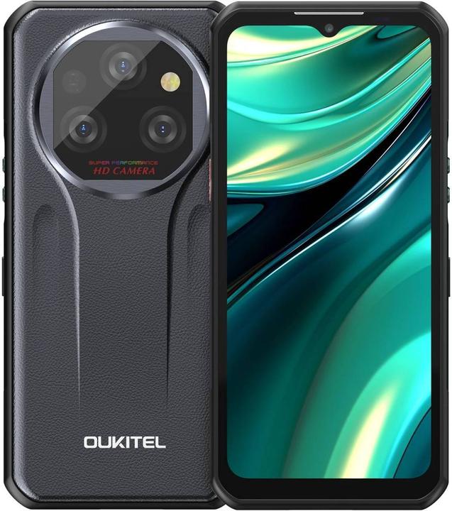 Oukitel WP39 5G (6.6" - NFC - 11.000 mAh - 256 GB, 6 GB RAM) Schwarz (256 GB, Grau, 6.60", 64 Mpx)