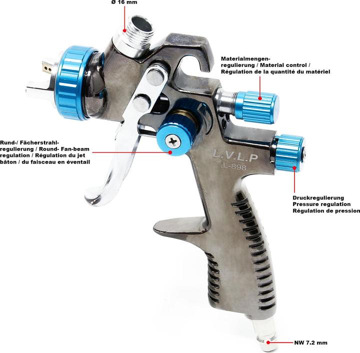 Image du produit XPOtool Pistolet à peinture LVLP