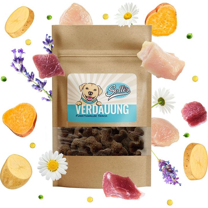 Image du produit Sollis Friandise digestive à base de volaille 80g (Adulte, 80 g)