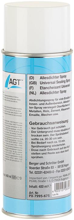 Immagine prodotto AGT Spray sigillante multiuso (Bianco, 400 ml)