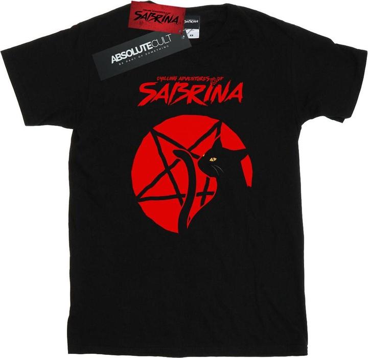 Actual product image Chilling Adventures of Sabrina Womens/Ladies Salem Pentagram Cotton Boyfriend T-Shirt (S)