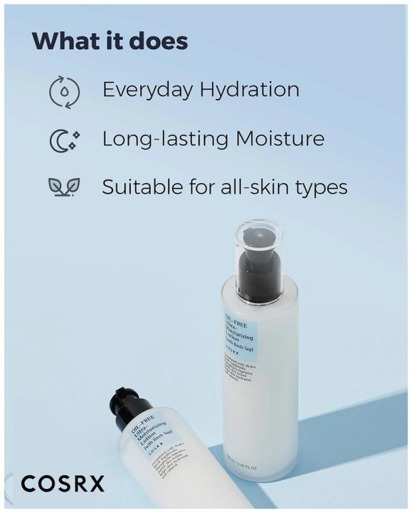 Produktbild Cosrx Oil Free Ultra Moisturizing Lotion (100 ml, 24h Creme)