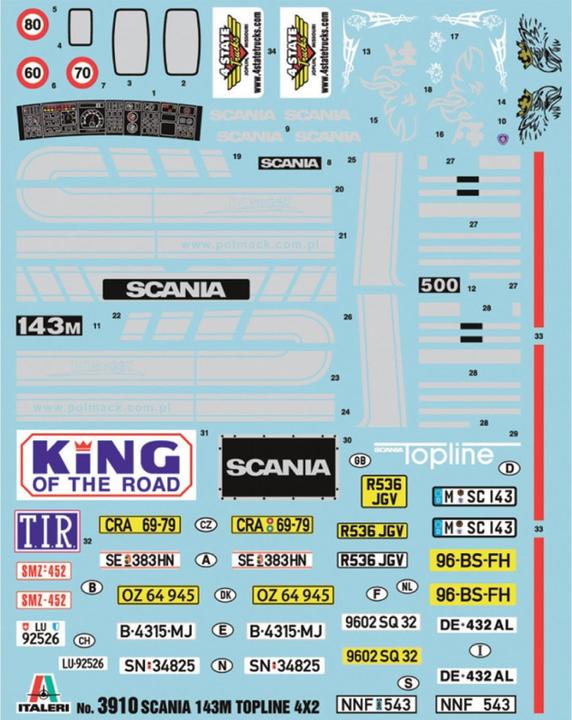 Produktbild Italeri Scania 143M Topline 4x2