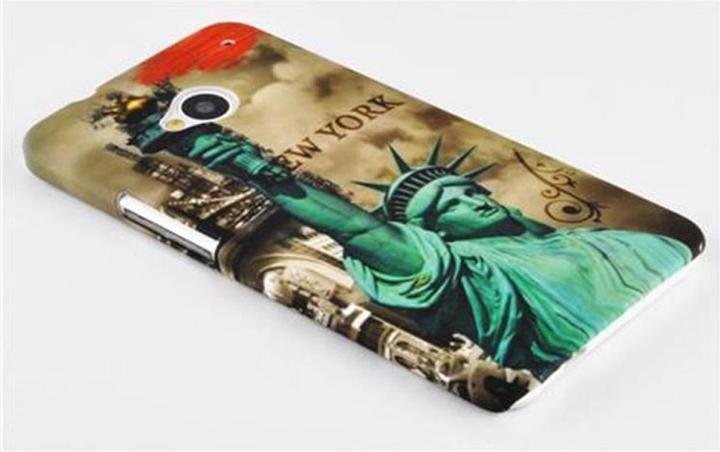 Actual product image Cadorabo Hard cover with imprint cover (HTC One M7)