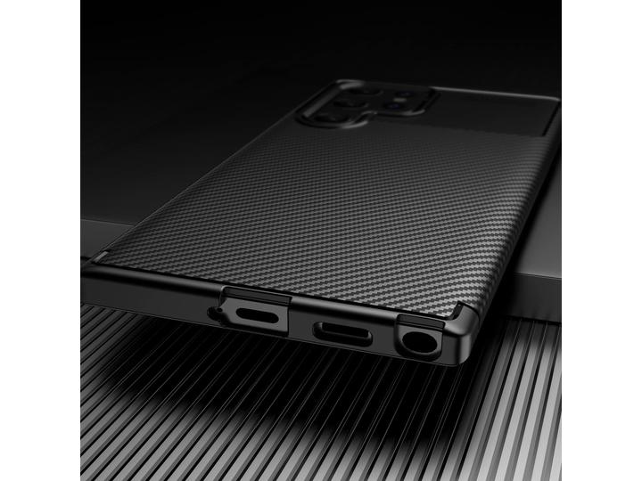 Actual product image Screenguard Carbon Design TPU Case (Samsung Galaxy S22 Ultra)