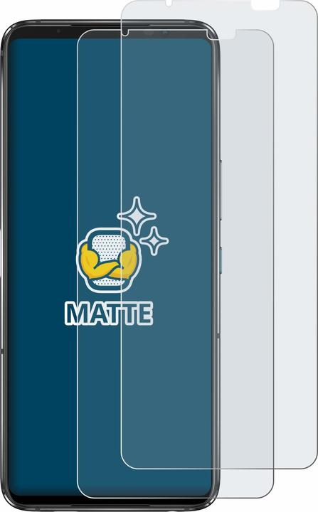 Actual product image BROTECT Anti-glare screen protector matt (2 Piece, Asus ROG Phone 7 Ultimate)