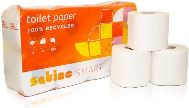Actual product image Wepa Toilet paper Satino Smart 060610, 2-ply, pack of 8 x 8 rolls (64 x)