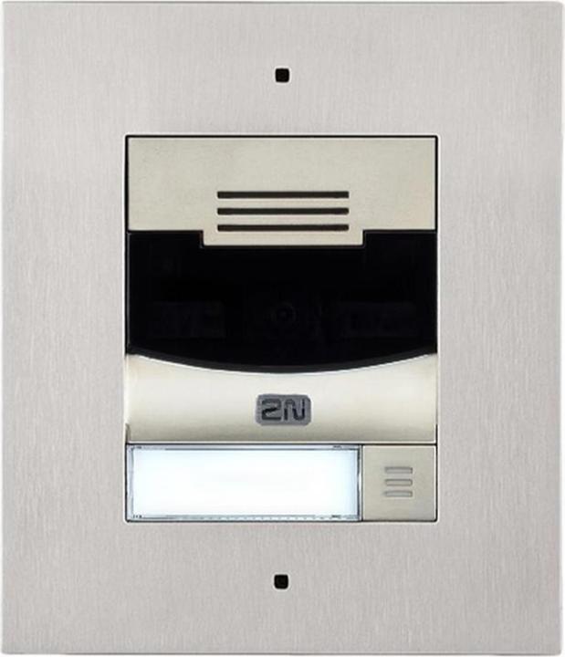 2N IP Türstation IP Solo ohne Kamera, Wandmontage, silber (Ethernet, Kabelgebunden)