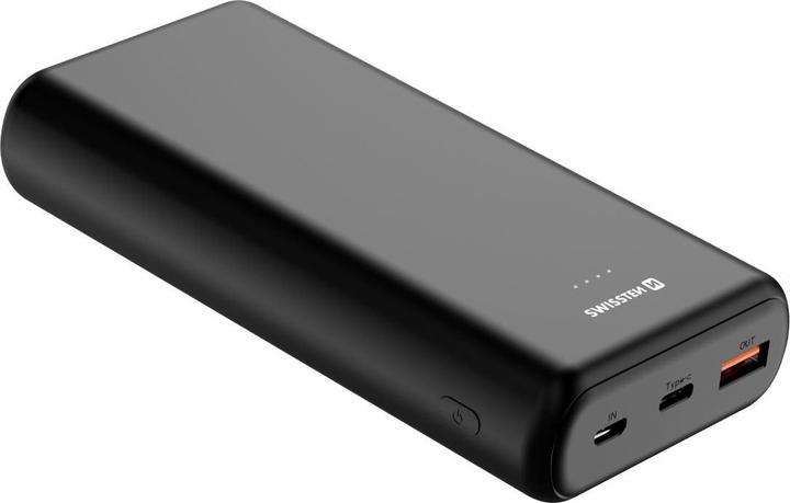 Image du produit Swissten POWER LINE POWER BANK 20000 mAh 20W Power Delivery Noir (20000 mAh, 20 W, 74 Wh)