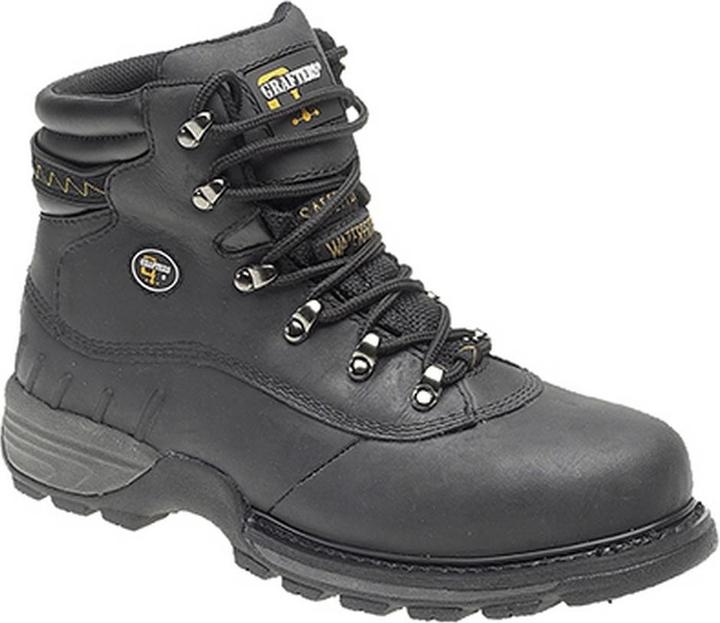 Produktbild Grafters Sicherheitsstiefel Wanderstiefel mit Zehenschutz gewachst (S1, 47)