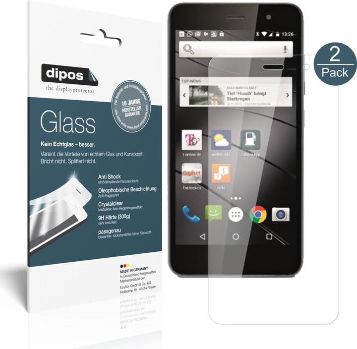 Produktbild Dipos Displayschutz Anti-Shock (2 Stück, Gigaset GS160)
