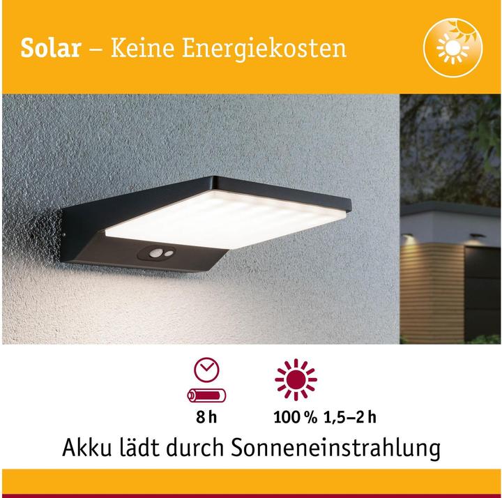 Produktbild Paulmann Solar Wandleuchte Ronas (550 lm, IP44)