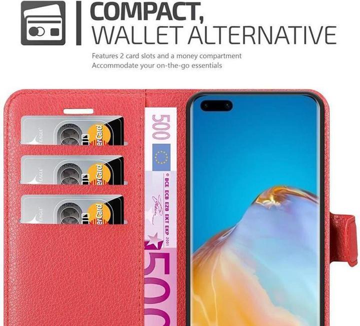 Actual product image Cadorabo Book with stand function cover (Huawei P40 Pro+)