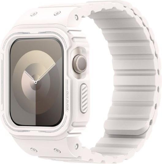 Produktbild Dux Ducis OA Armband Apple Watch 38mm/40mm/41mm - Weiss (38 mm, 40 mm, 41 mm, Silikon, Apple Watch Series 2, Apple Watch Series 1, Apple Watch Series 3, Apple Watch Series 4, Apple Watch Series 5, Apple Watch Series 6, Apple Watch Series 7, Apple Watch Series 8, Apple Watch Series 9, Apple Watch SE)
