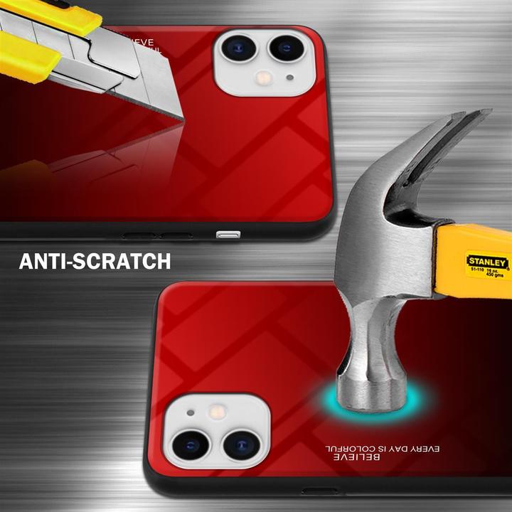 Actual product image Cadorabo TPU 2 colors glass cover (Apple iPhone 11)