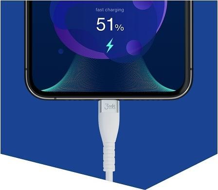 Immagine prodotto 3MK Cavo USB Hyper Silicone Cavo Lightning 20W 1m (1 m, USB 3.2 Gen 2)