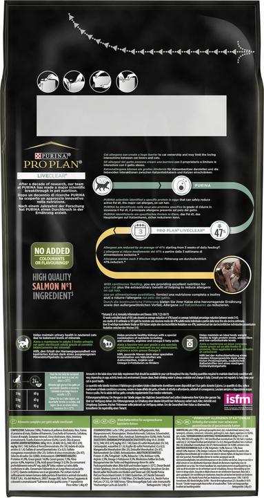 Actual product image Pro Plan Liveclear Sterilised (Adult, 1 pcs., 1400 g)