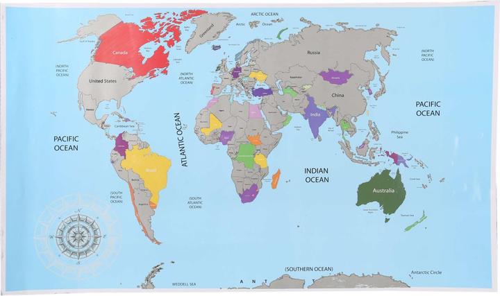 Actual product image Ootb World map to scratch (World map, 52 x 88 cm)