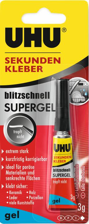 Produktbild UHU Sekundenkleber Super Power (3 g, 3.10 ml)