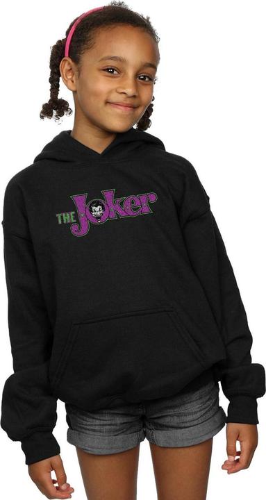 Actual product image Girls The Joker Crackle Logo Hoodie (116)