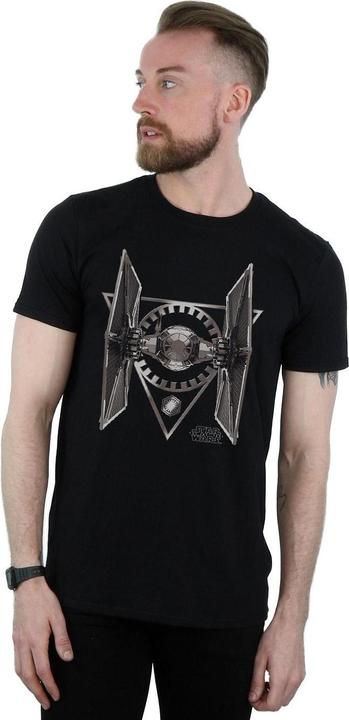 Actual product image Star Wars Mens The Last Jedi TIE Fighter T-Shirt (L)